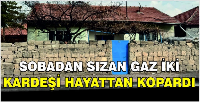 Sobadan sızan gaz iki kardeşi hayattan kopardı