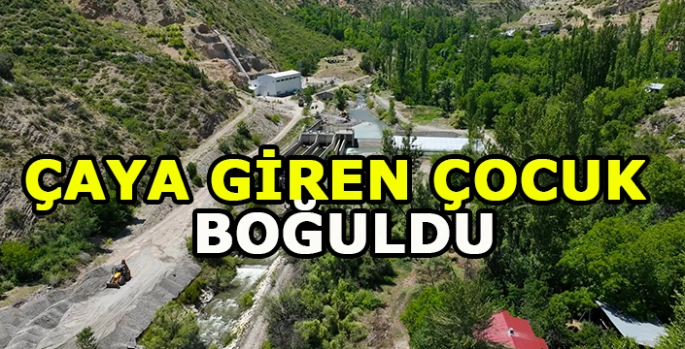 Tatil için geldiği Erzurum'da çaya giren çocuk boğuldu