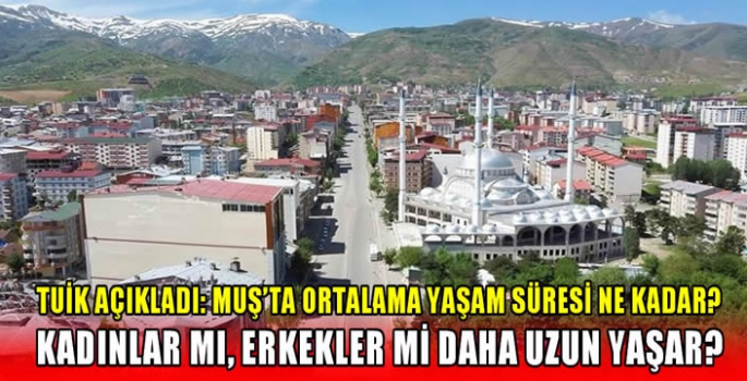 TUİK açıkladı: Muş’ta ortalama yaşam süresi ne kadar? Kadınlar mı, erkekler mi daha uzun yaşar? 