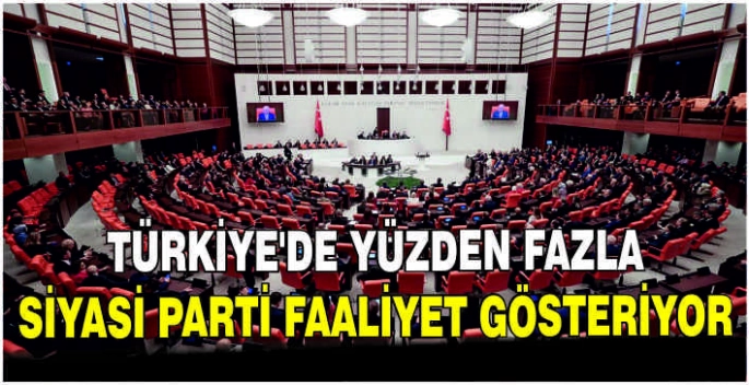 Türkiye'de yüzden fazla siyasi parti faaliyet gösteriyor