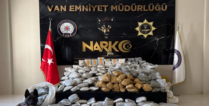 Van'da 122 kilo 500 gram uyuşturucu ele geçirildi