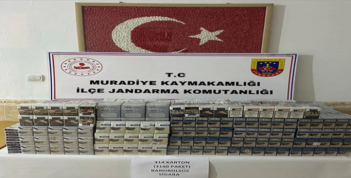 Van'da 3 bin 140 paket kaçak sigara ele geçirildi