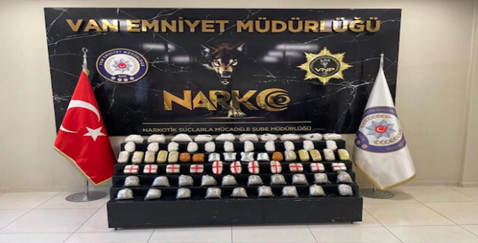 Van'da geçen hafta 55 kilo 350 gram uyuşturucu ele geçirildi