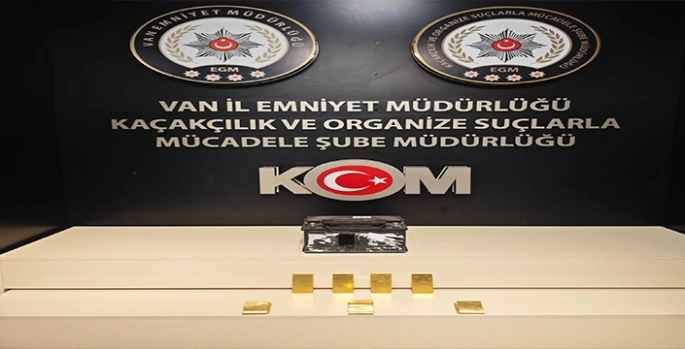 Van'da kaçakçılık operasyonlarında 7 kilogram külçe altın ele geçirildi