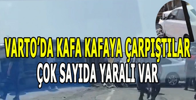 Varto’da kafa kafaya çarpıştılar: Çok sayıda yaralı var!