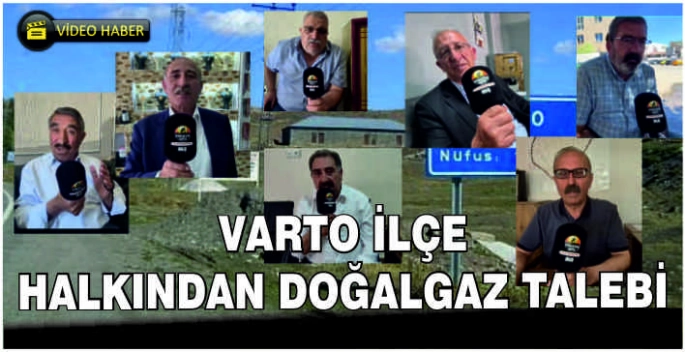Varto ilçe halkından doğalgaz talebi