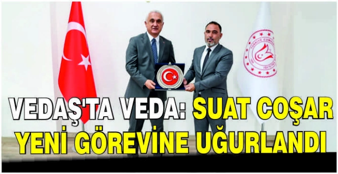 VEDAŞ’ta veda: Suat Coşar yeni görevine uğurlandı