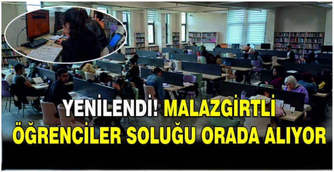 Yenilendi! Malazgirtli öğrenciler soluğu orada alıyor