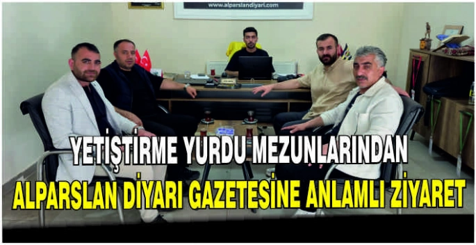Yetiştirme yurdu mezunlarından Alparslan Diyarı Gazetesine anlamlı ziyaret