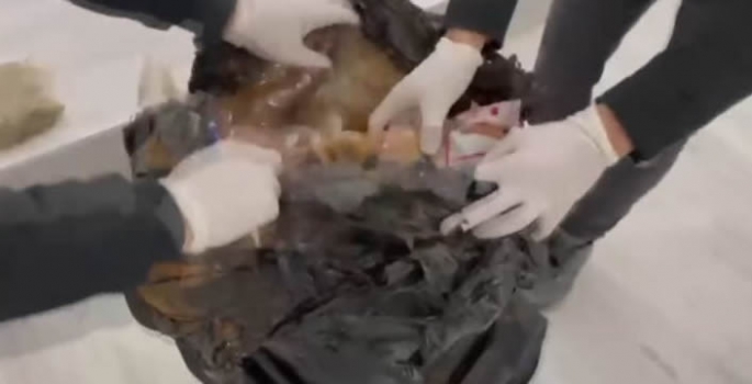 Yolcu otobüsünde 23 kilo 794 gram sentetik uyuşturucu ele geçirildi