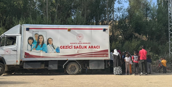 Yüksekova'da KETEM ekipleri köyleri dolaşarak kanser taraması yapıyor