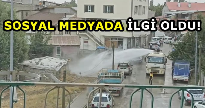 Hasköy’de vatandaşlar böyle serinledi